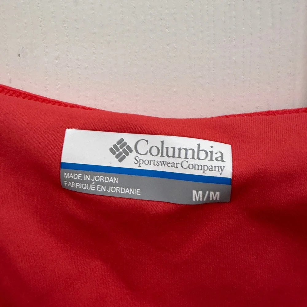 Columbia Sportswear Womens Red Sleeveless V-Neck Maxi Dress Side Slit Medium - Picture 7 of 9